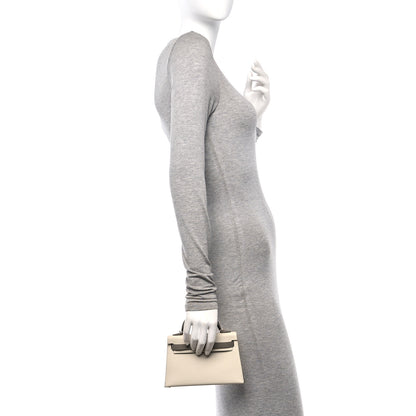 Hermes Epsom Horseshoe Mini Kelly Sellier 20 Craie Gris Asphalte 3 of 13