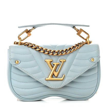 Louis Vuitton Calfskin New Wave Chain PM Porcelain Blue 1 of 10