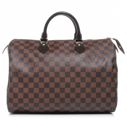 Louis Vuitton Damier Ebene Speedy 35 1 of 8