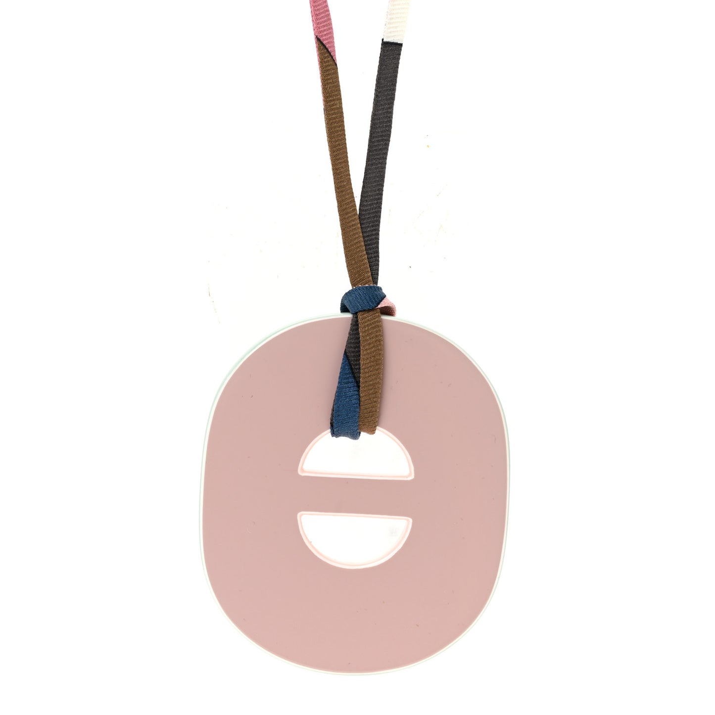 Lacquered Fidelio Pigment Pendant Necklace Rose Multicolor