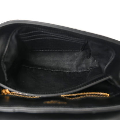 Saint Laurent Calfskin Y Quilted Monogram Toy Loulou Crossbody Bag Black 5 of 12