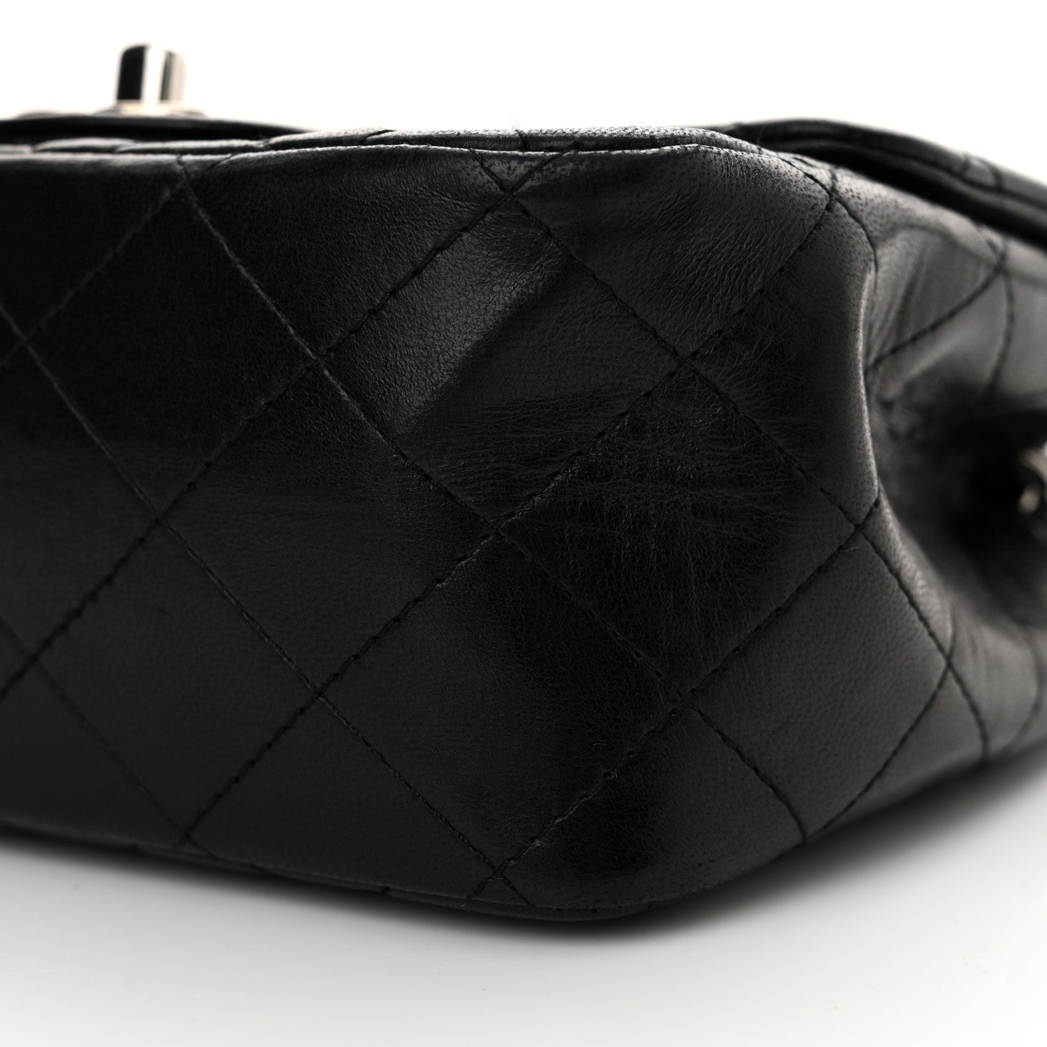 Chanel Lambskin Quilted Mini Square Flap Black 10 of 14