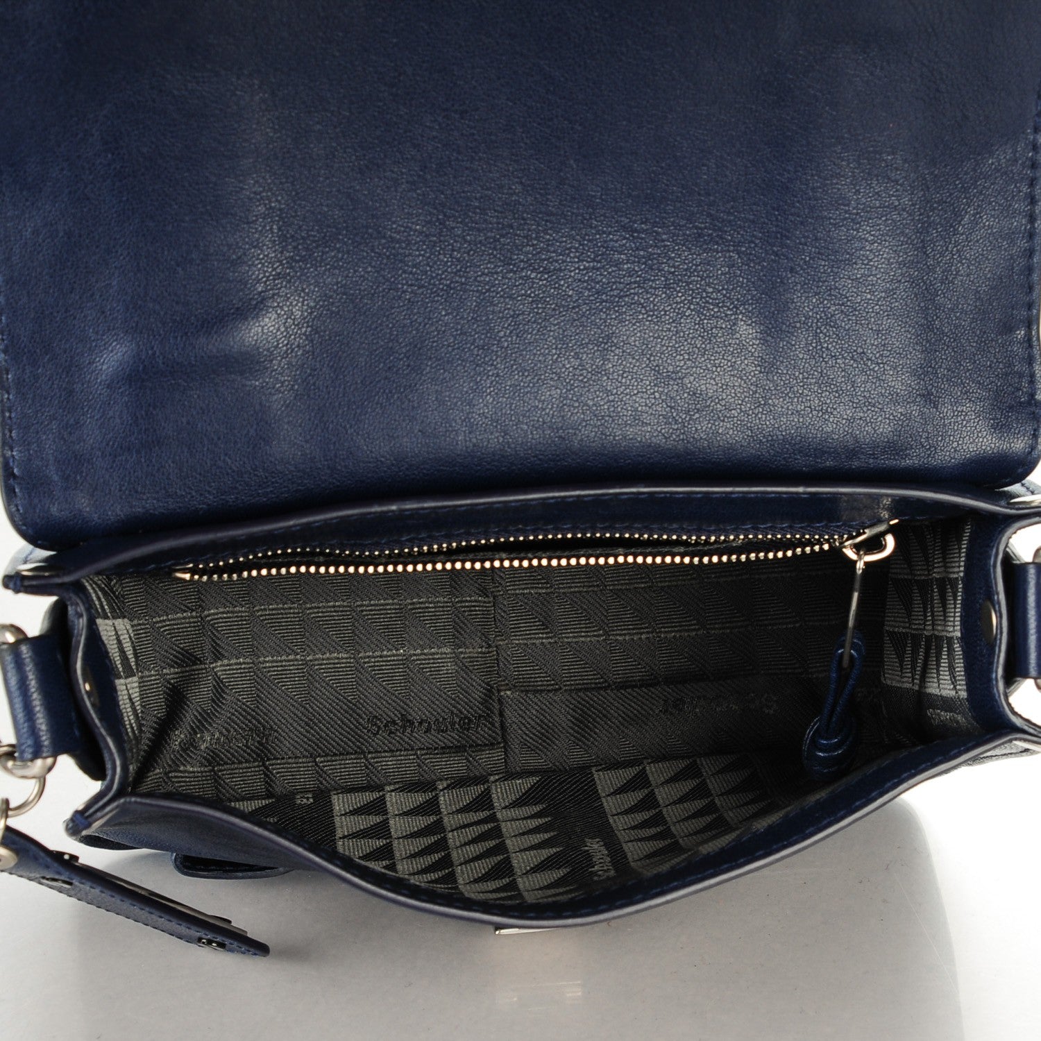 Proenza Schouler Lambskin PS1 Mini Pouch Messenger Bag Indigo 5 of 8