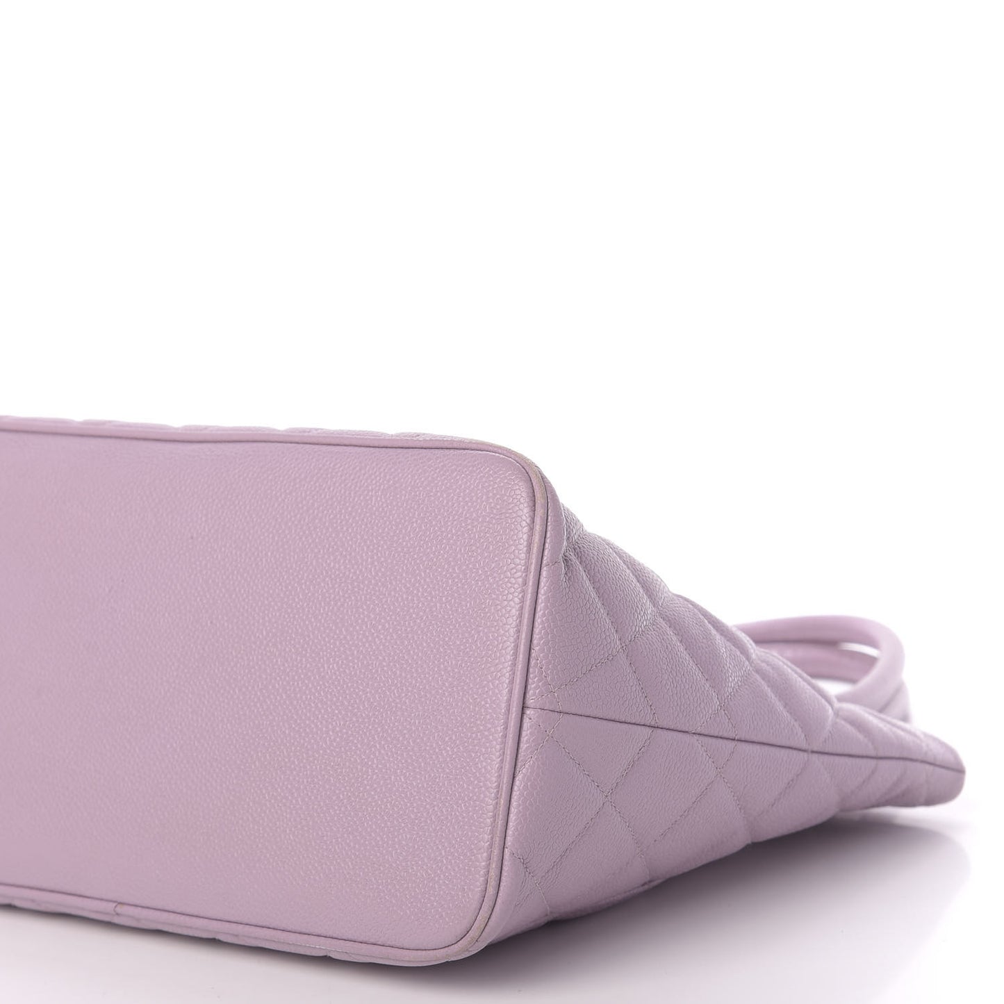 Caviar Quilted Medallion Tote Purple