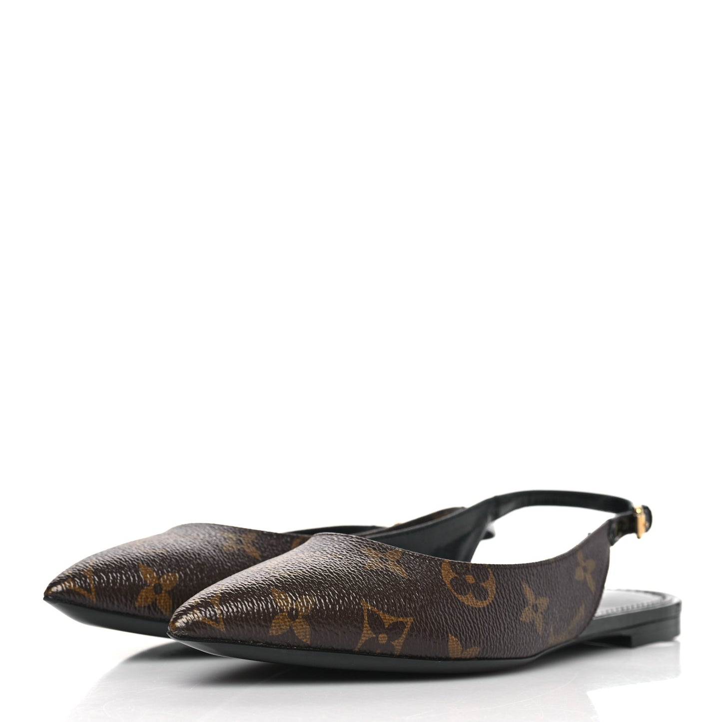 Patent Monogram Cherie Slingback Ballerina Flats 36