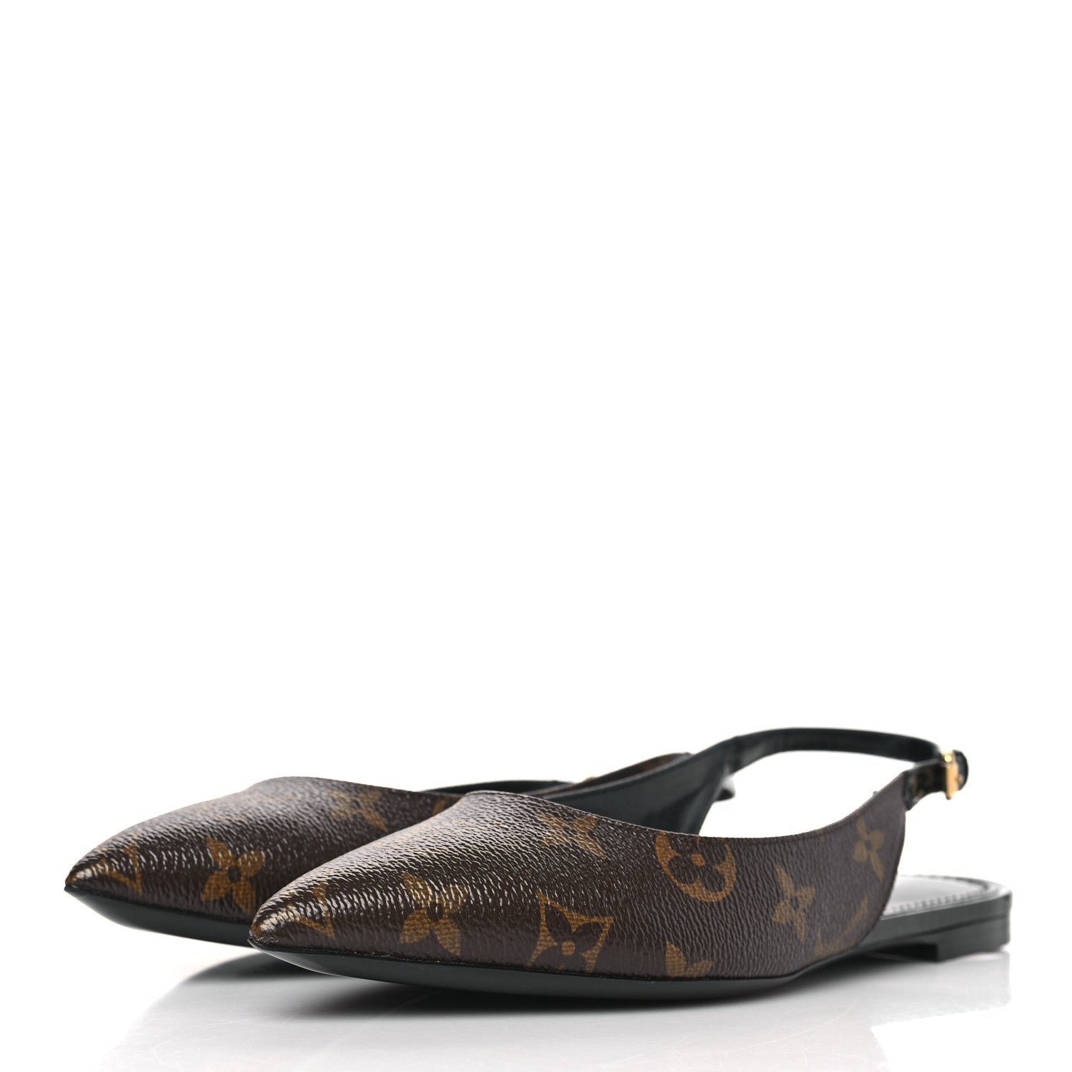 Louis Vuitton Patent Monogram Cherie Slingback Ballerina Flats 36 3 of 8