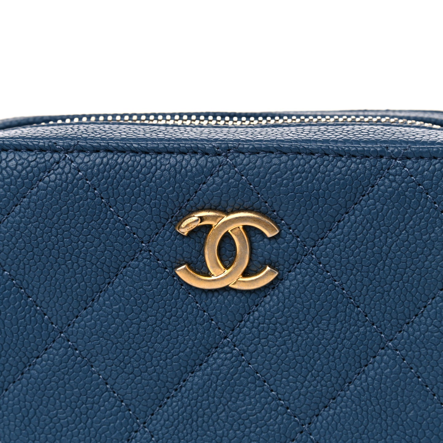 Caviar Quilted Waist Bag Blue