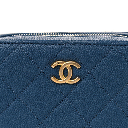 Chanel Caviar Quilted Waist Bag Blue 8 of 12