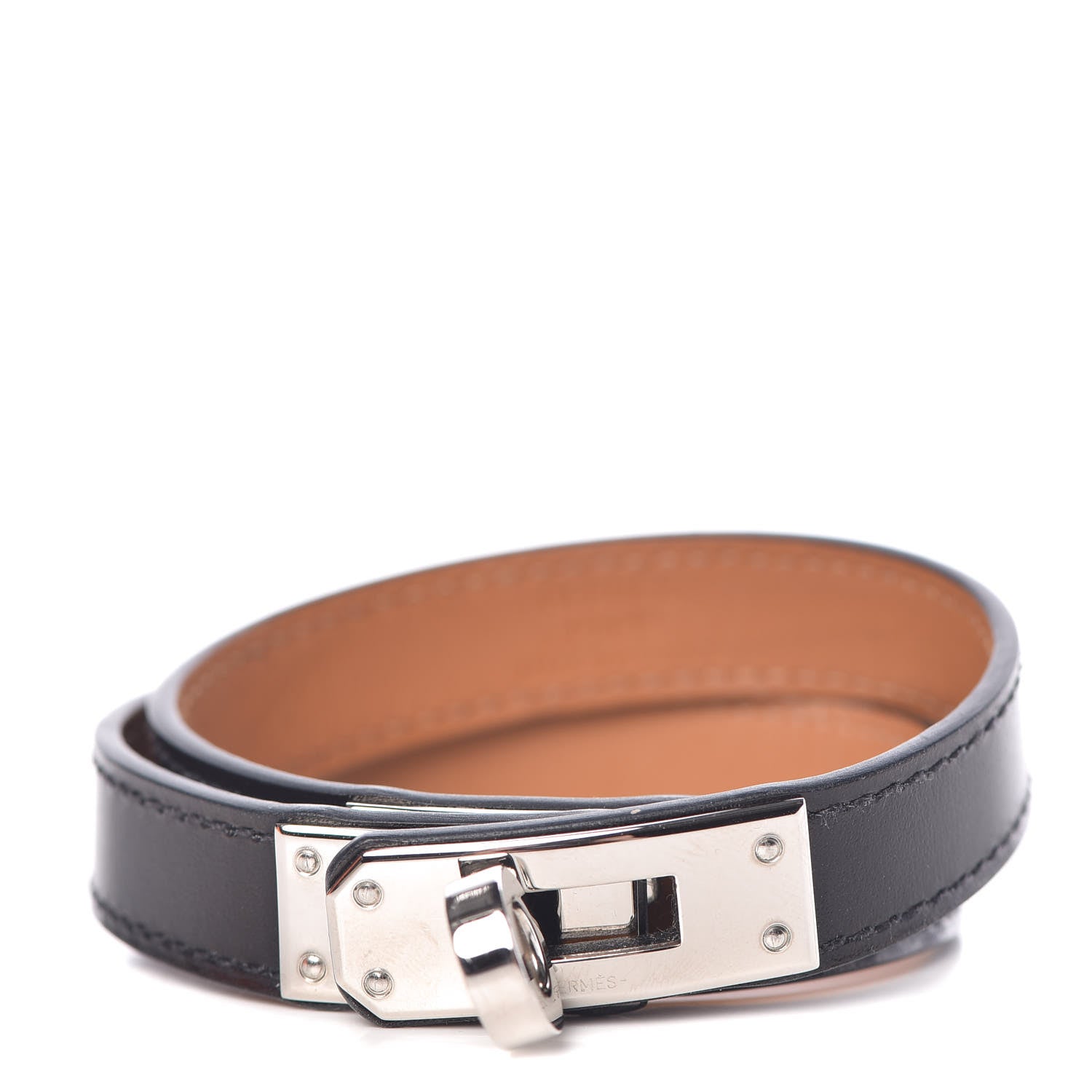 Hermes Box Kelly Double Tour Bracelet M Black 1 of 7