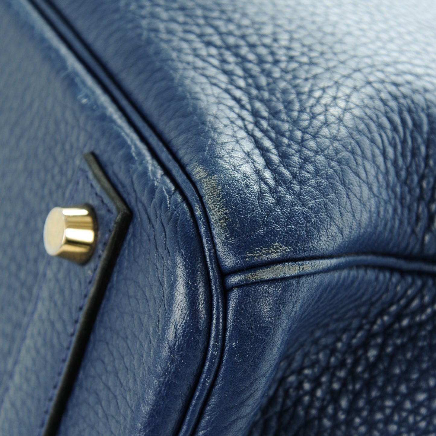 Taurillon Clemence Birkin 40 Bleu Saphir