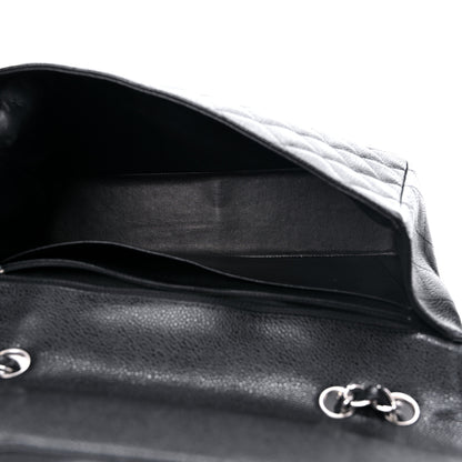 Chanel Caviar Quilted Jumbo Single Flap Black 5 of 14