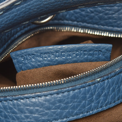 Fendi Cuoio Romano Selleria Small Anna Bucket Bag Blue 10 of 11