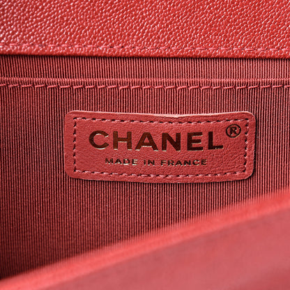 Chanel Caviar Quilted Medium Boy Flap Red 5 of 12