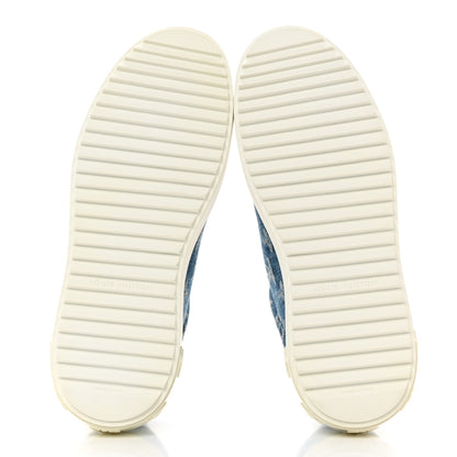 Louis Vuitton Denim Monogram Time Out Sneakers 38 5 of 8