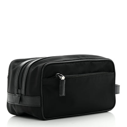 Prada Re-Nylon Saffiano Travel Pouch Black 3 of 12