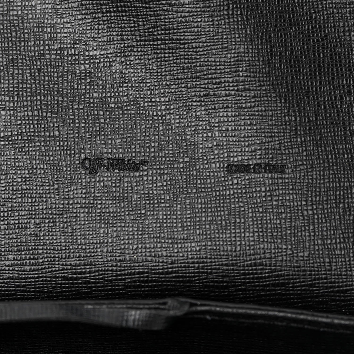 Off-White Saffiano Diag Backpack Black White 6 of 11