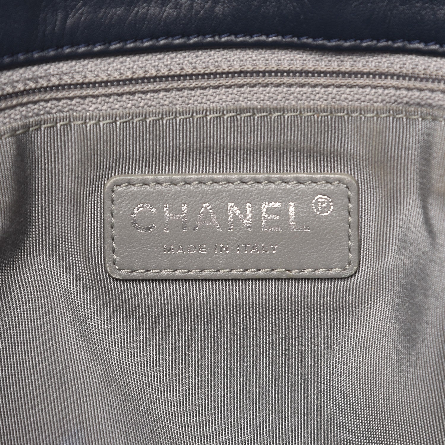 Chanel Calfskin Quilted Coco Pleats Flap Dark Navy Blue 7 of 13