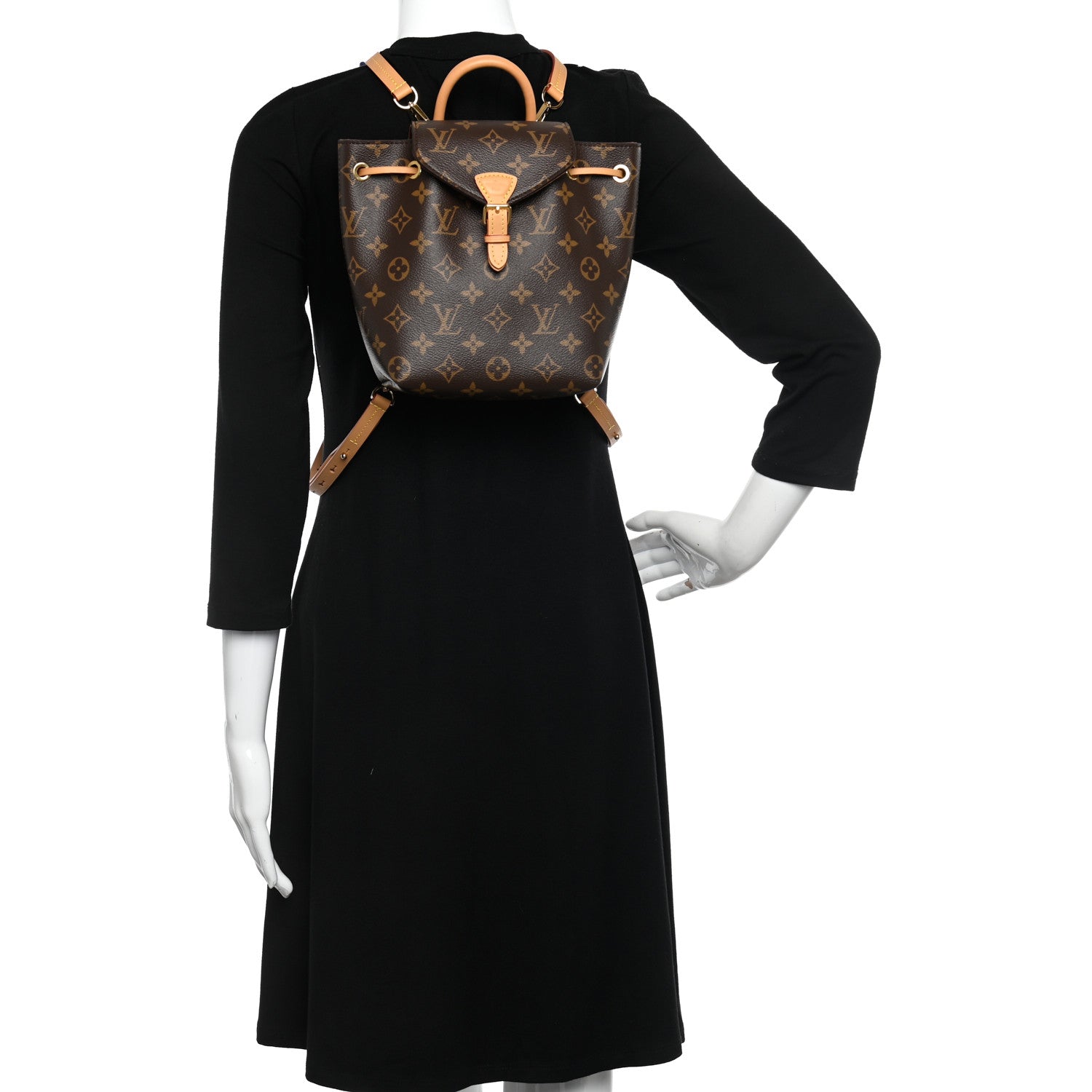 Louis Vuitton Monogram Montsouris BB Backpack Natural 2 of 10