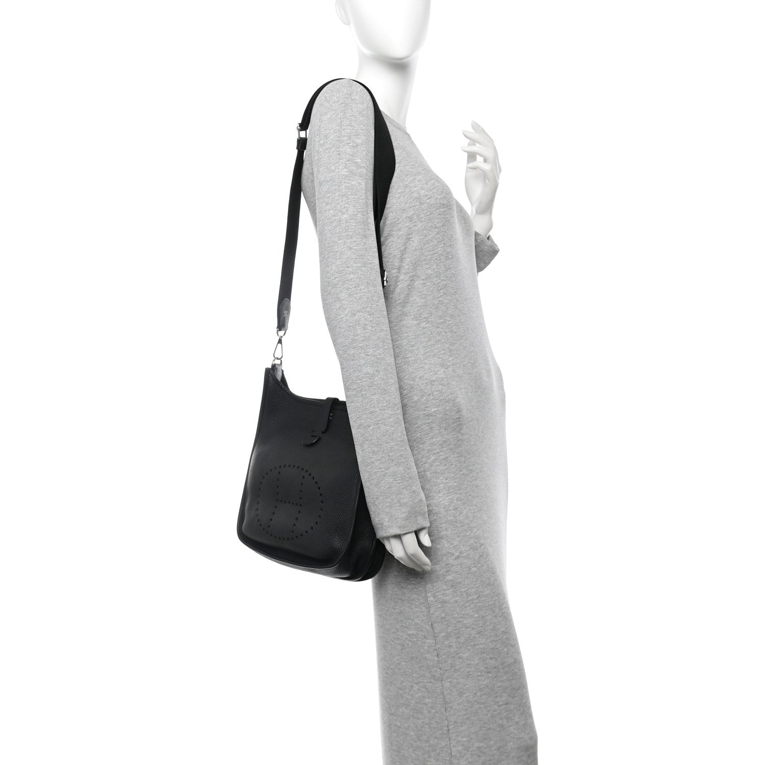 Hermes Taurillon Clemence Evelyne III PM Black 2 of 11