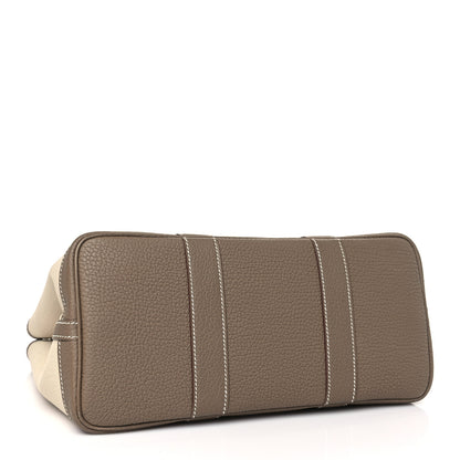 Hermes Twill D Negonda Garden Party 30 TPM Tote Beton Etoupe 4 of 10