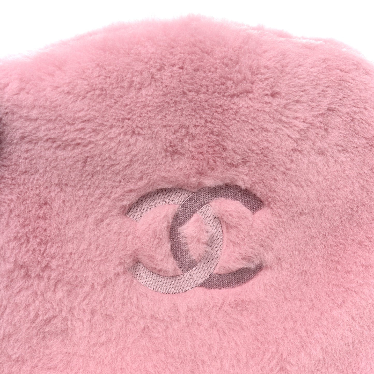 Shearling CC Flat Mules 37 Pink