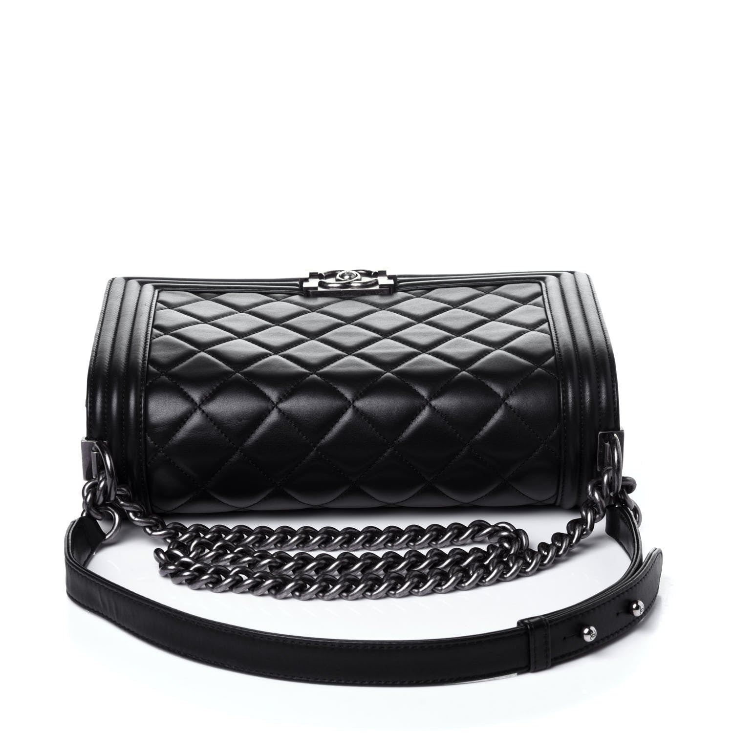 Chanel Calfskin Quilted New Medium Boy Flap Black 10 of 12