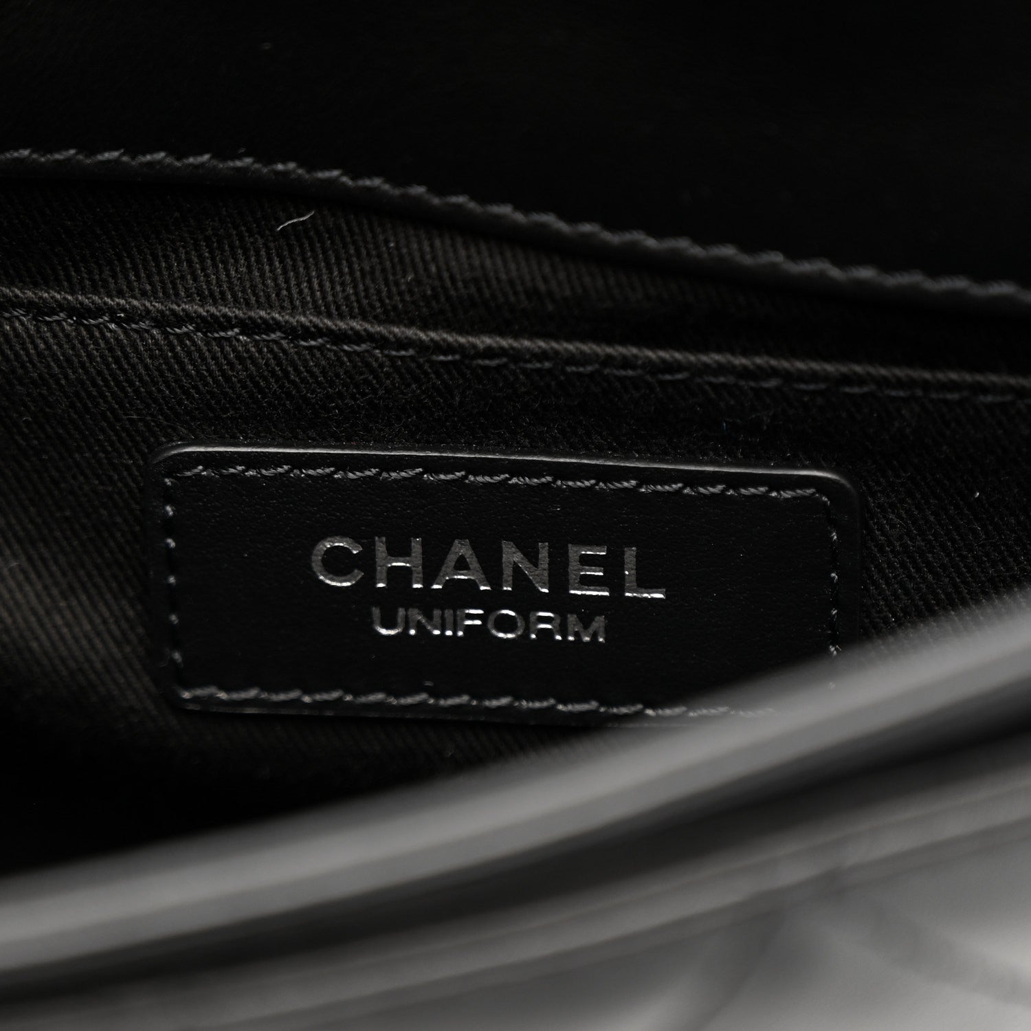 Chanel Calfskin Quilted CC Uniform Flap Belt Bag Black 6 of 11