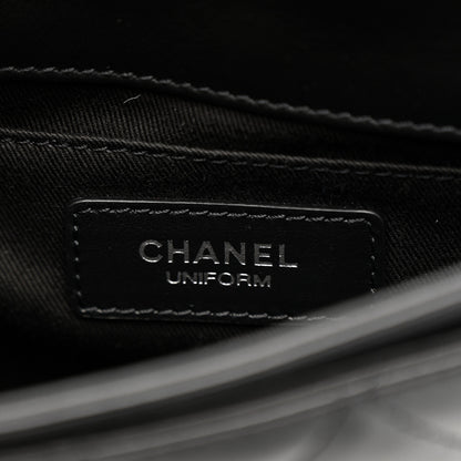 Chanel Calfskin Quilted CC Uniform Flap Belt Bag Black 6 of 11