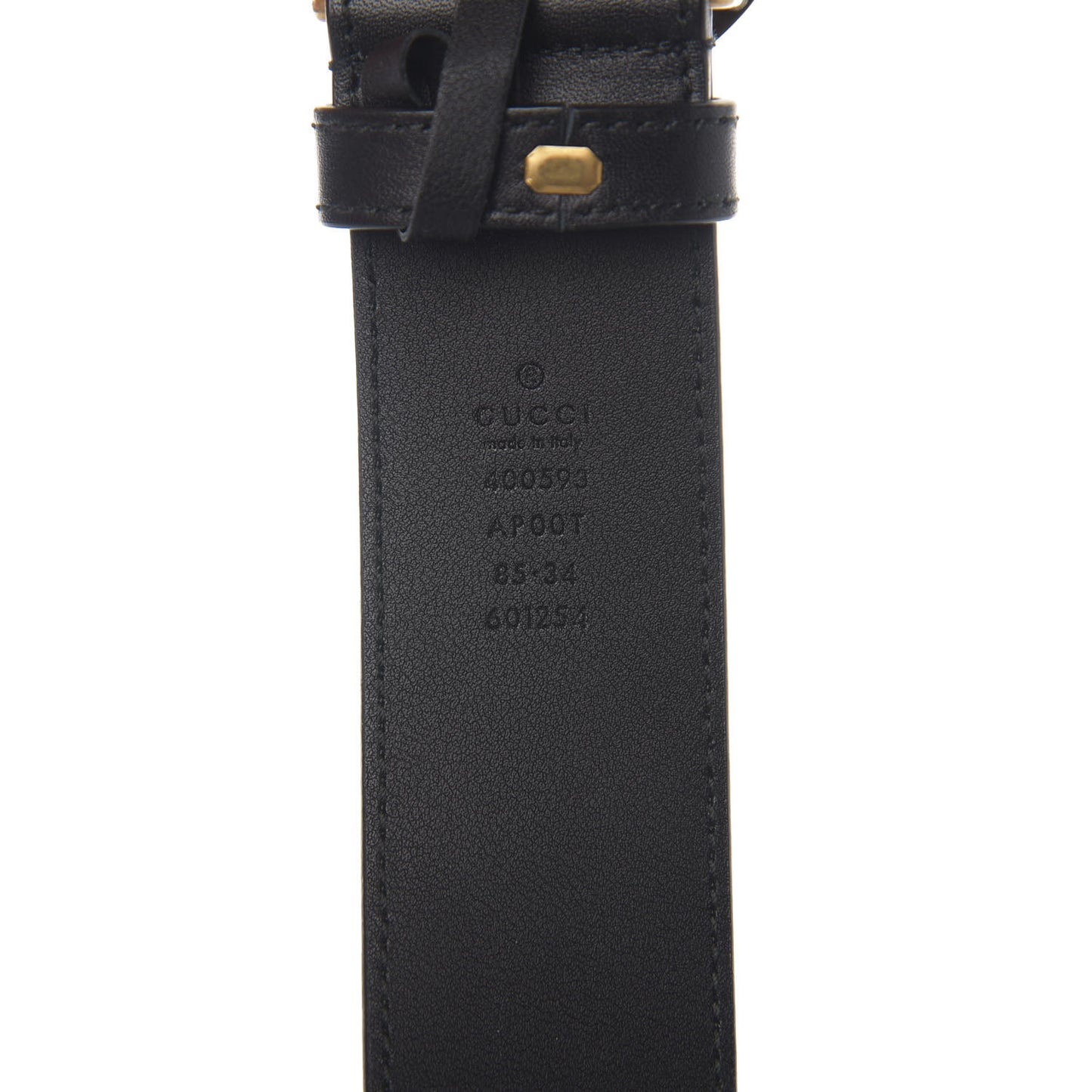 Calfskin Double G 40mm Belt 85 34 Black