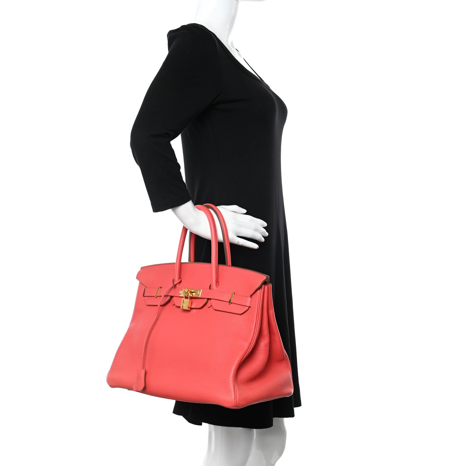 Hermes Taurillon Clemence Birkin 35 Rose Jaipur 2 of 11