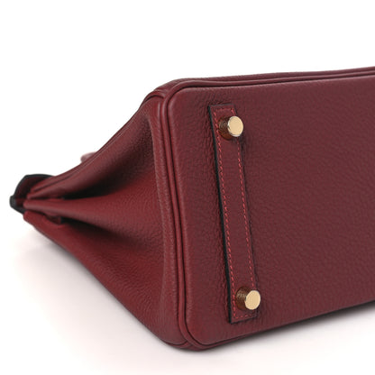 Hermes Togo Birkin 25 Rouge H 9 of 11