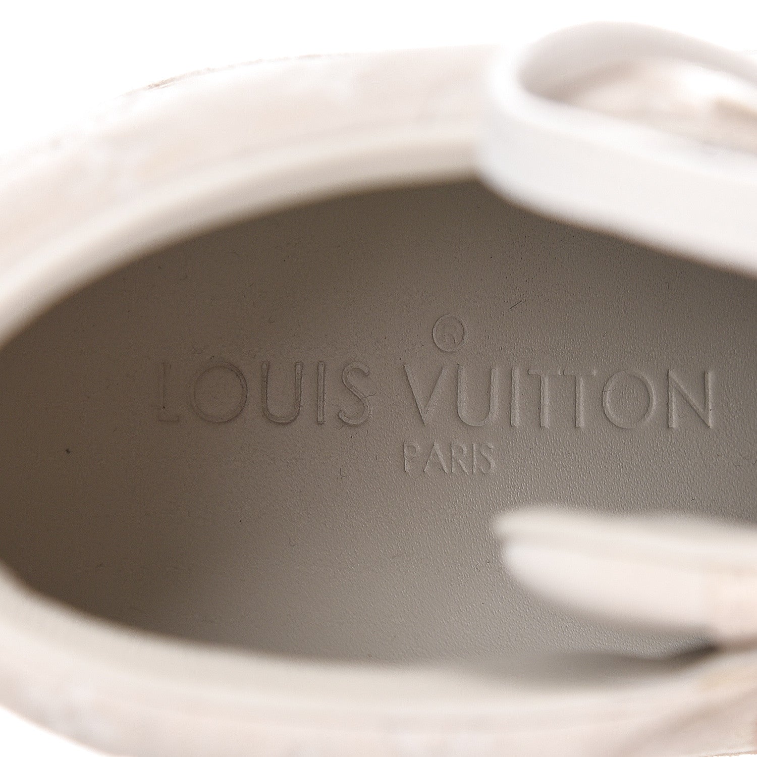 Louis Vuitton Calfskin Suede Monogram Cliff Top Wedge Sneakers 38 Ivory 8 of 14
