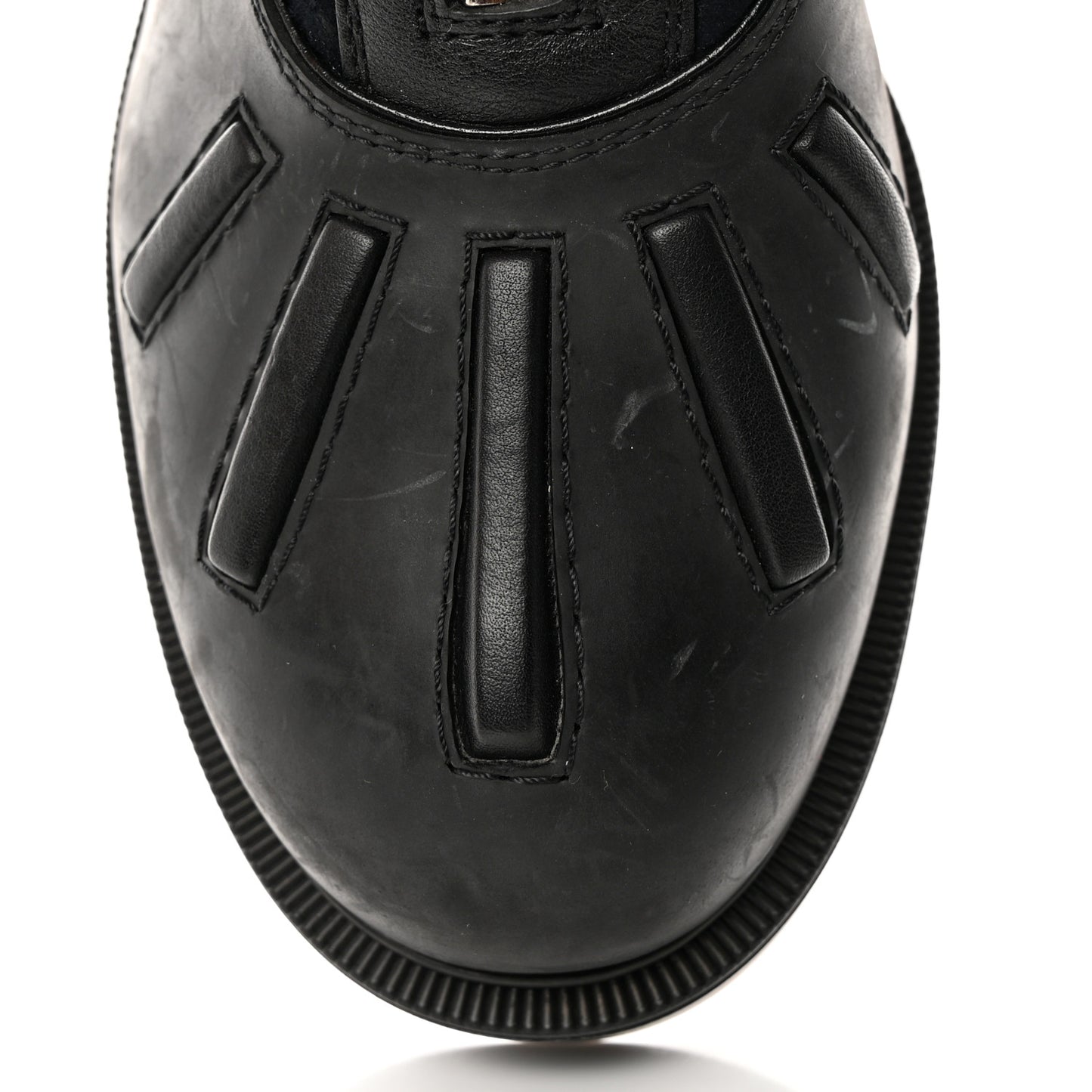 Kid Calfskin Shearling Glory Flat Boot 35.5 Version Black
