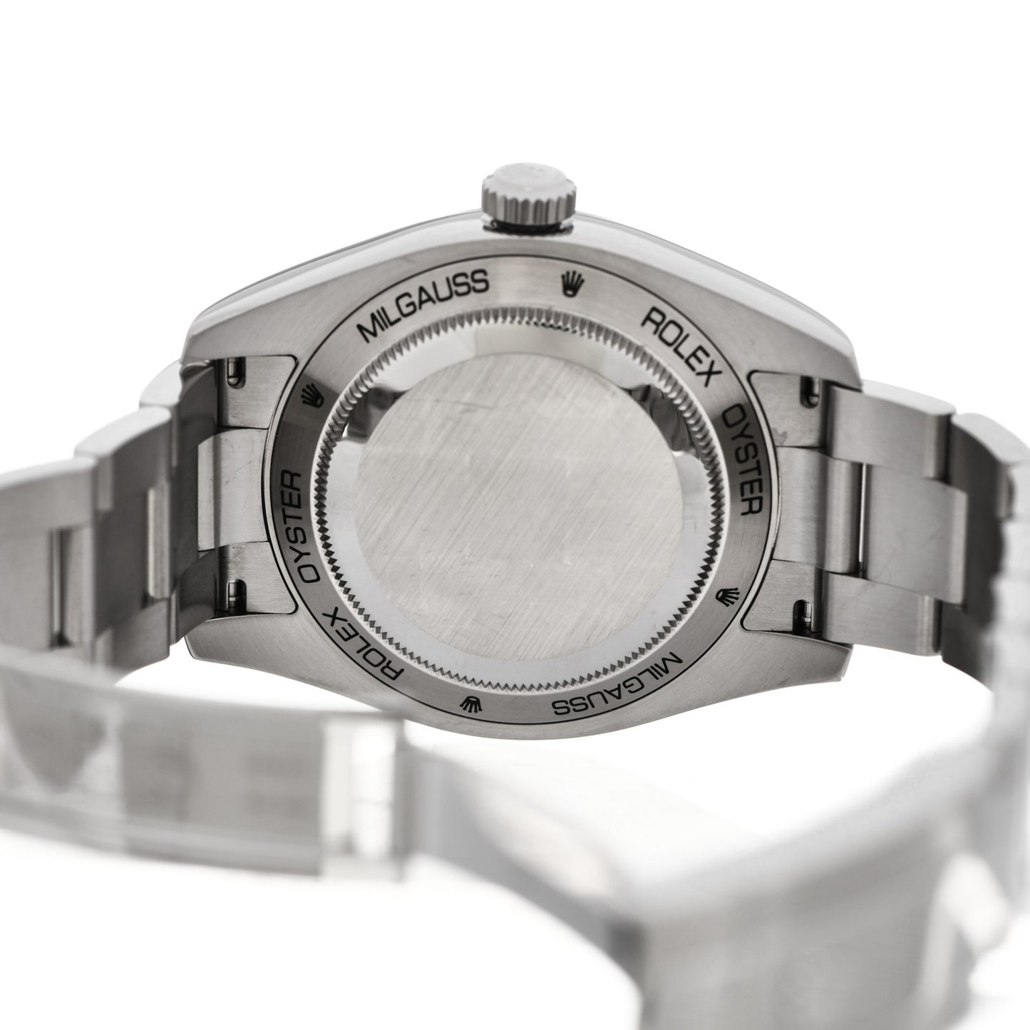 Stainless Steel 40mm Oyster Perpetual Milgauss Watch Bright Black 116400