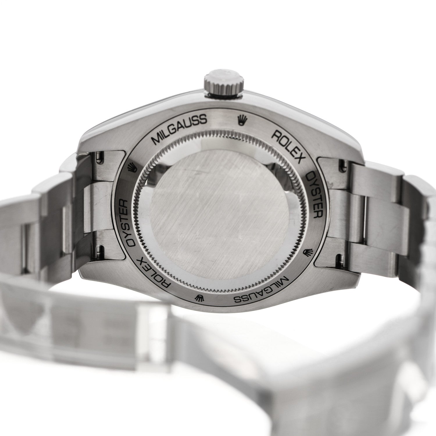 Rolex Stainless Steel 40mm Oyster Perpetual Milgauss Watch Bright Black 116400 4 of 5