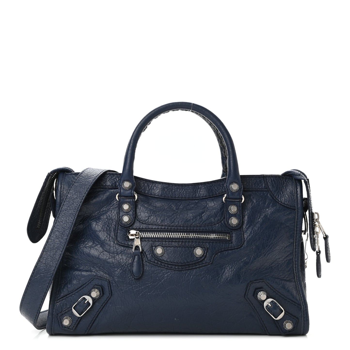 Agneau Giant 12 Silver Hardware S City Bleu Roi