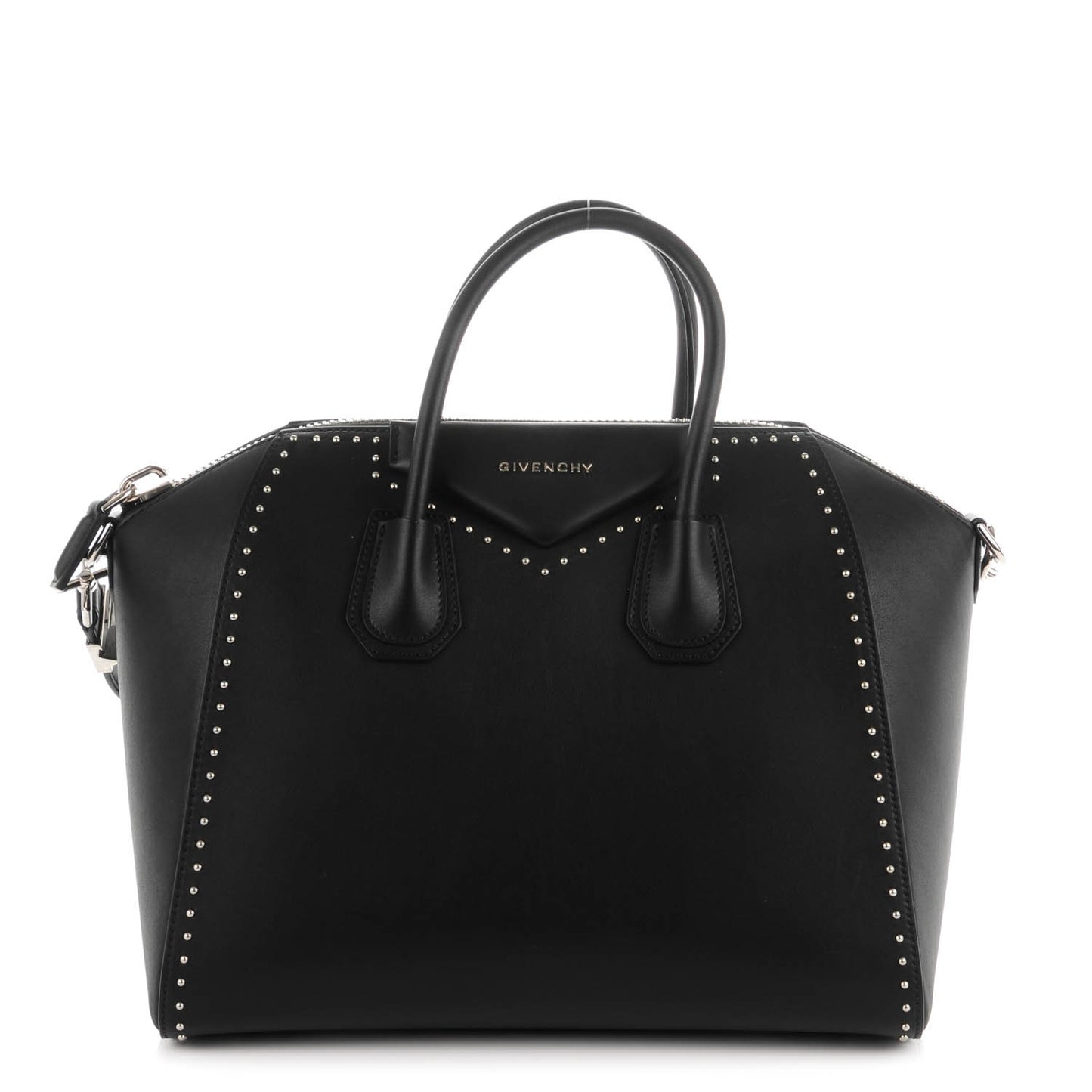 Calfskin Medium Studded Antigona Black