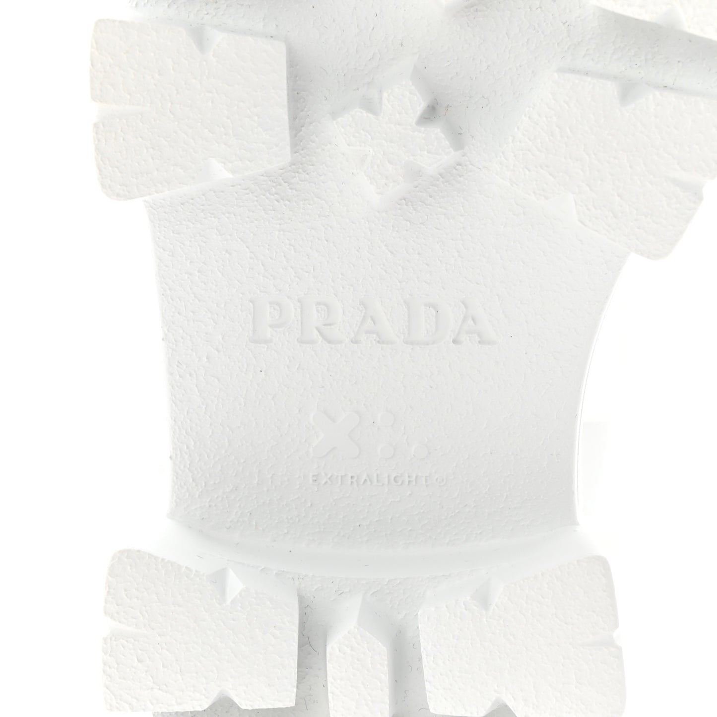 Foam Rubber Metal Triangle Logo Monolith 55mm Cage Sandals 38 White