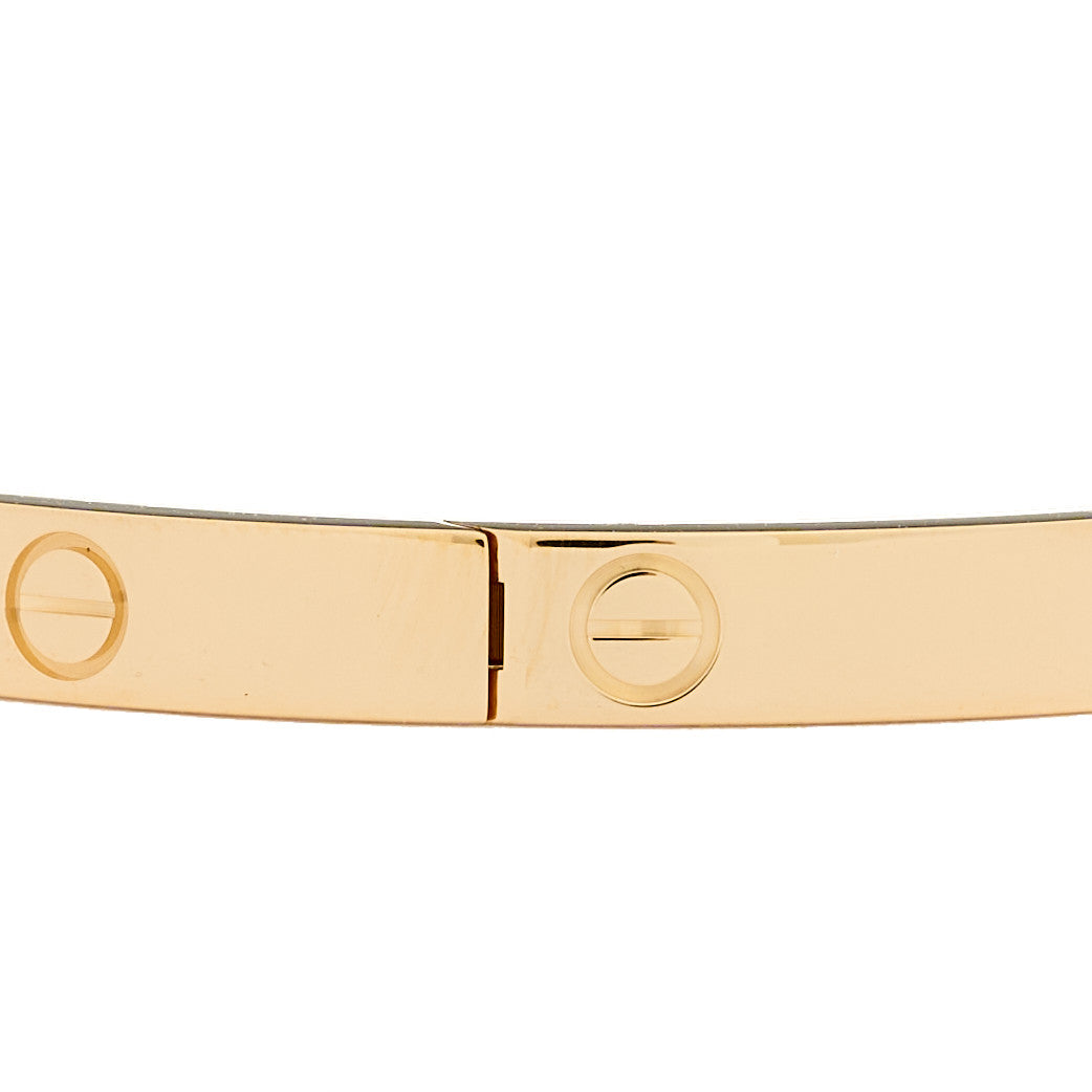 Cartier 18K Yellow Gold Medium LOVE Bracelet 17 6 of 9