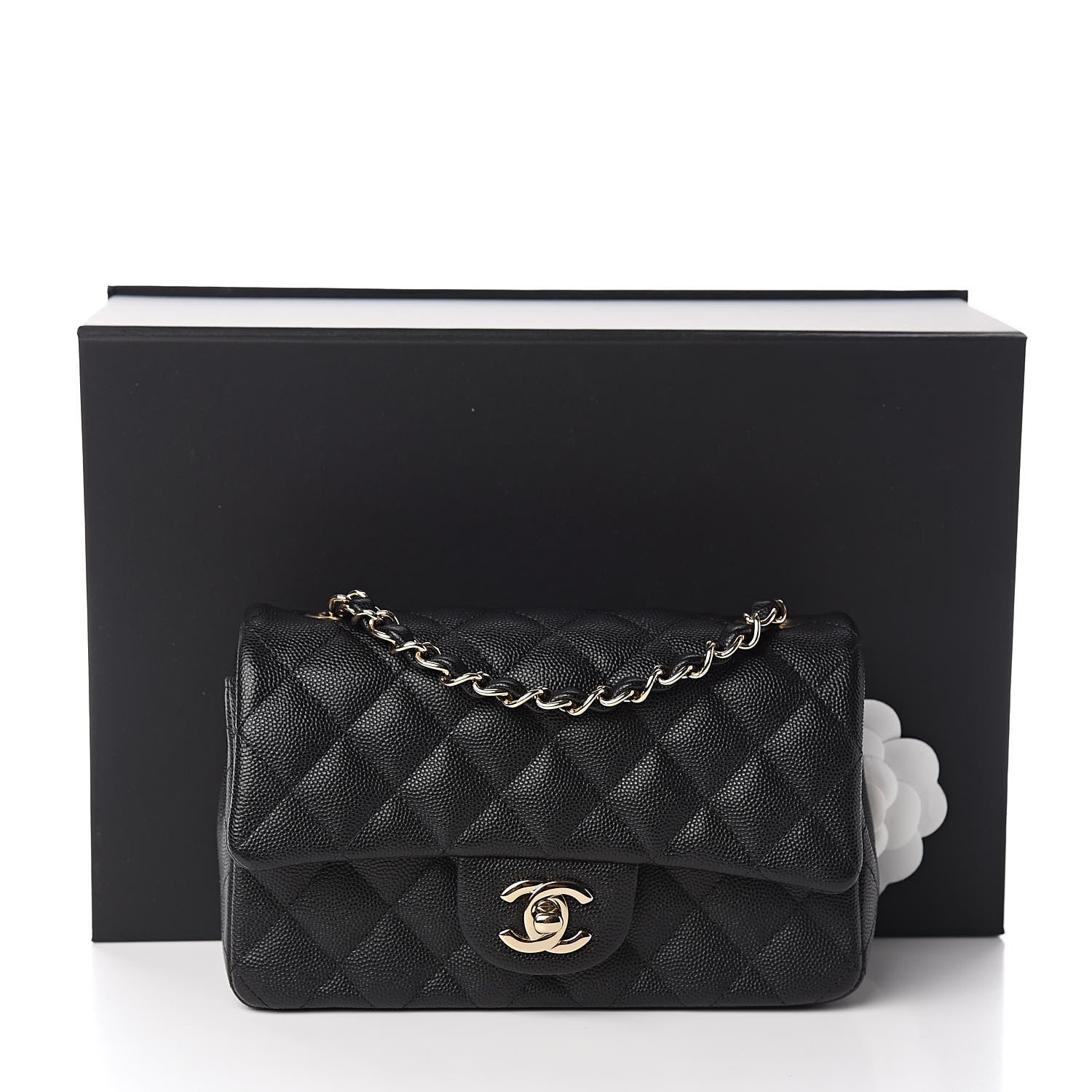 Chanel Caviar Quilted Mini Rectangular Flap Black 11 of 11
