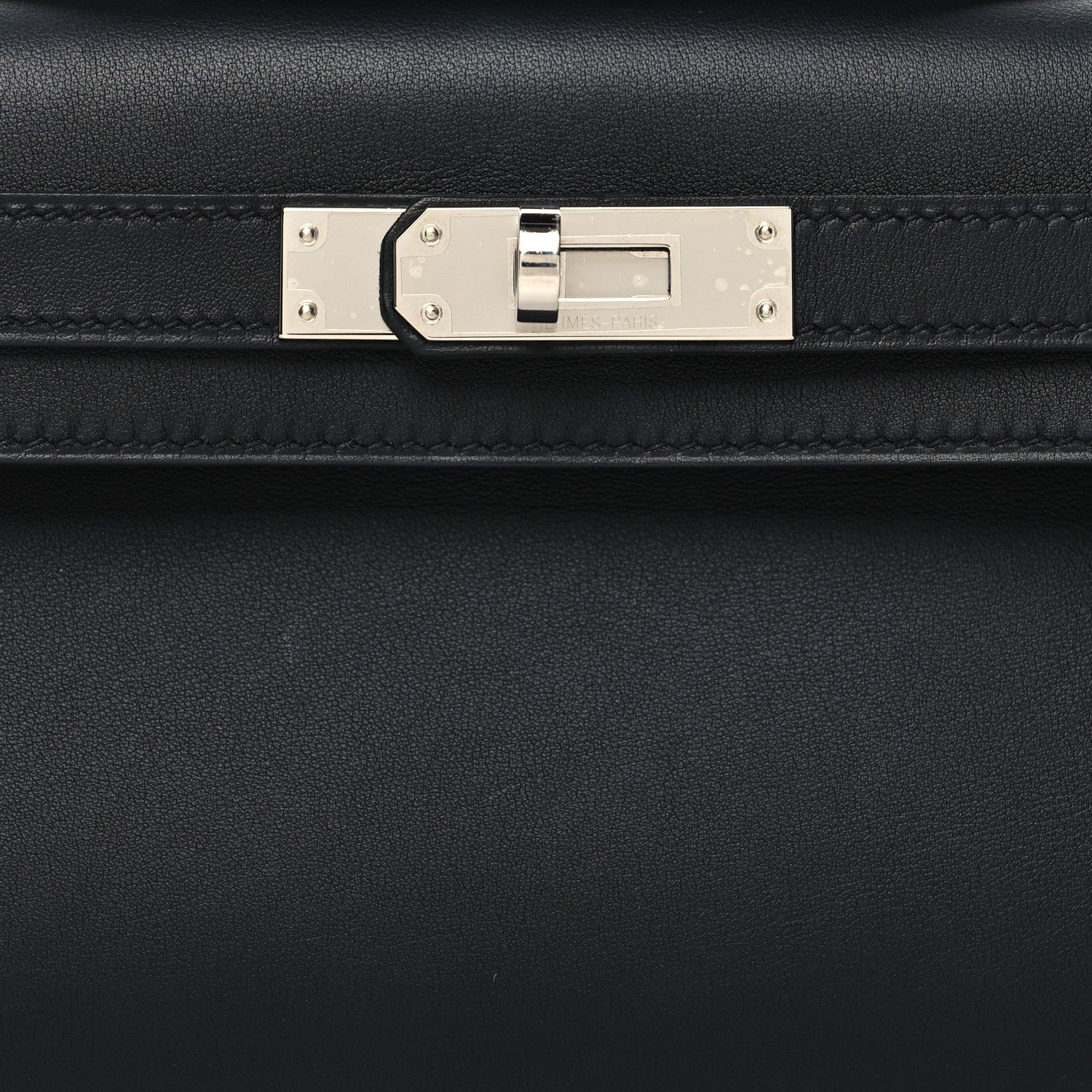 Hermes Swift Kelly Cut Clutch Pochette Black 7 of 10
