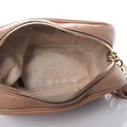 Gucci Pebbled Calfskin Small Soho Disco Bag Rose Beige 7 of 10