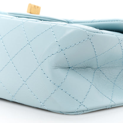 Chanel Aged Calfskin Quilted 2.55 Reissue Mini Flap Light Blue 11 of 12