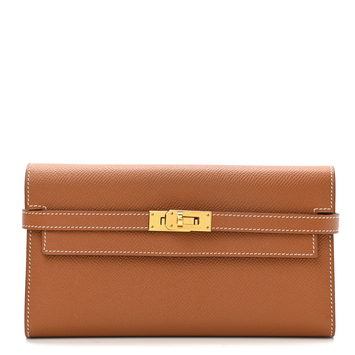 Hermes Epsom Kelly Longue Wallet Gold 1 of 7