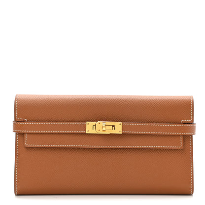Hermes Epsom Kelly Longue Wallet Gold 1 of 7