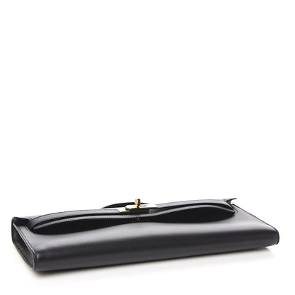 Hermes Swift Kelly Cut Clutch Pochette Black 3 of 9
