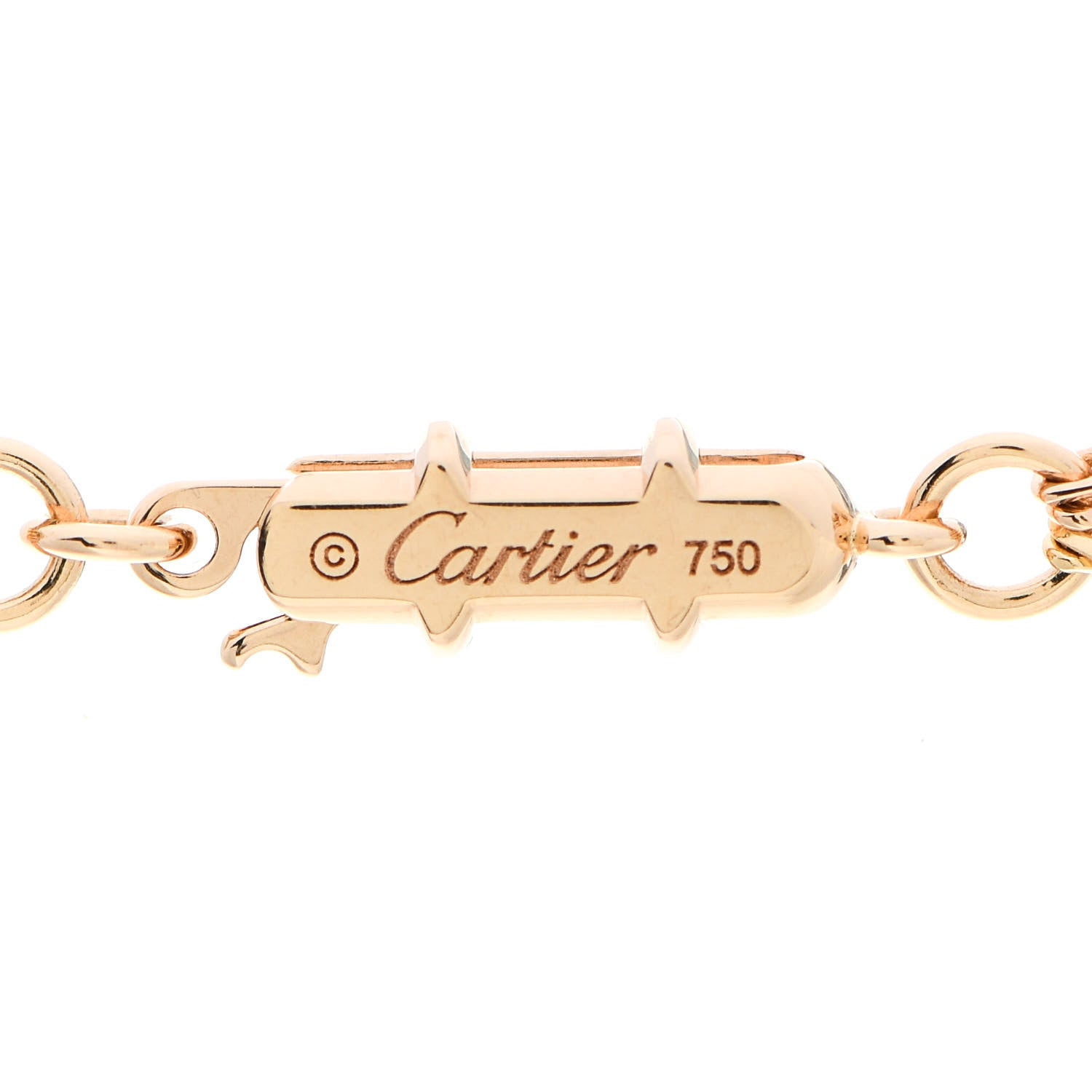 Cartier 18K Pink Yellow White Gold Trinity Multi Strand Necklace 4 of 5