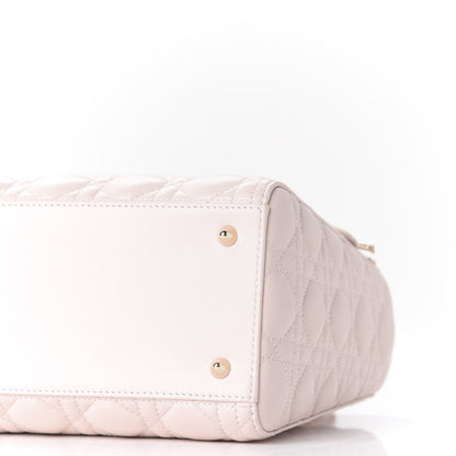 Christian Dior Lambskin Cannage Medium Lady Dior Light Pink 6 of 9