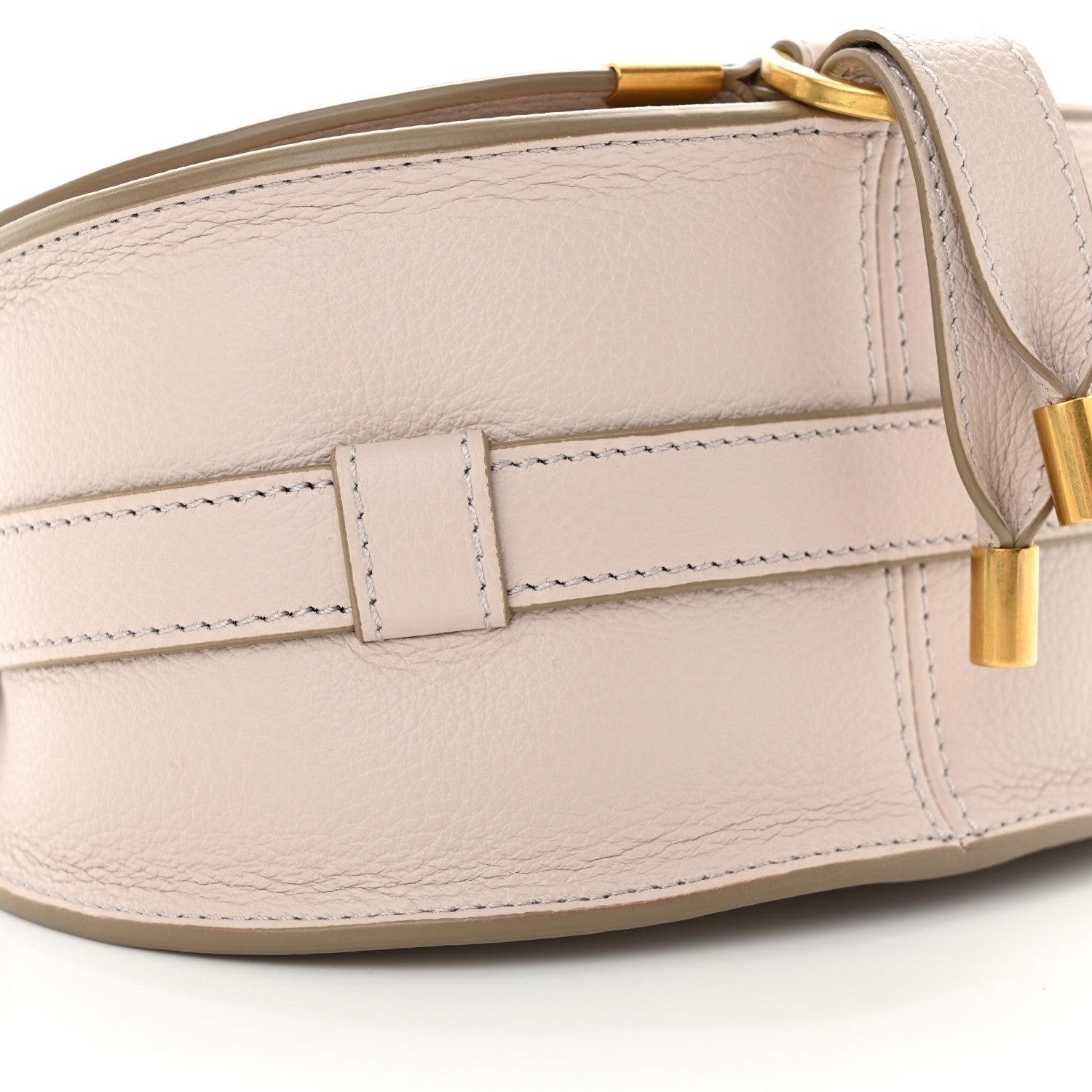 Chloe Grained Calfskin Small Marcie Saddle Bag Cement Pink 9 of 10