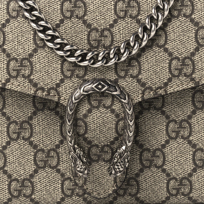 Gucci GG Supreme Monogram Mini Dionysus Chain Wallet Beige Taupe 8 of 11